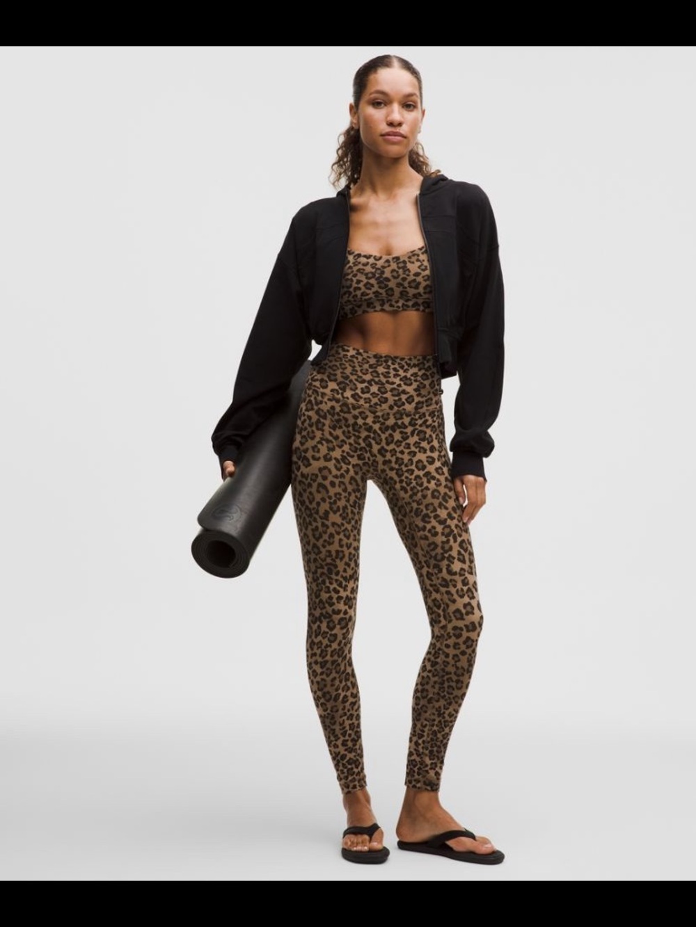 lululemon athletica Brown Leopard High-Rise Leggings